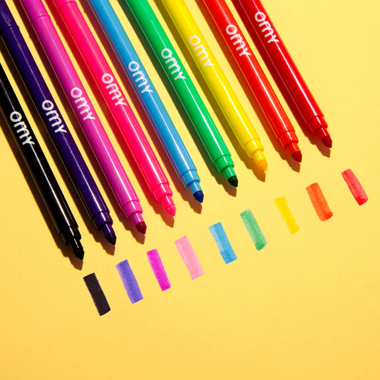 OMY kvepiantys spalvinimo flomasteriai - 16 SCENTED MARKERS
