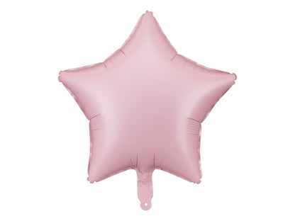 Folinis balionas - Rožinė žvaigždutė, 48 cm - matinė spalva