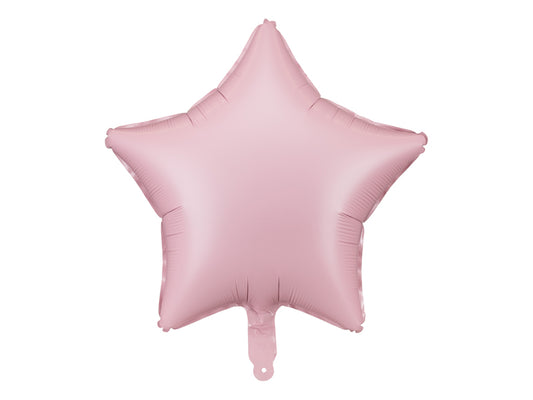 Folinis balionas - Rožinė žvaigždutė, 48 cm - matinė spalva