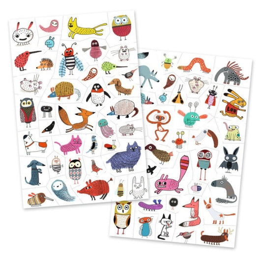 DJECO - Tatuiruotės - Mažieji padarėliai (50+ tatuiruočių)