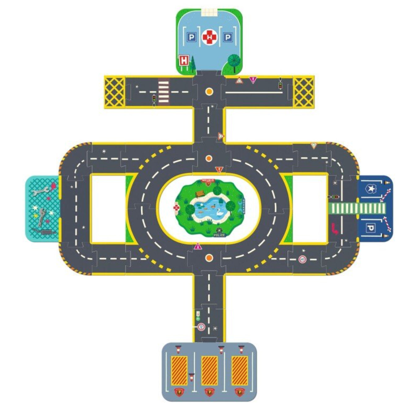 Crazy motors - Milžiniška dėlionė - Miestas (33 det.)