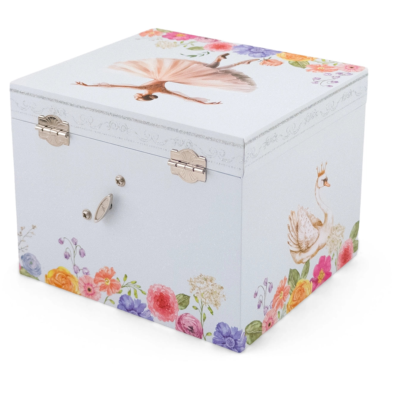 Muzikinė dėžutė - Balerina (2 stalčiukai)