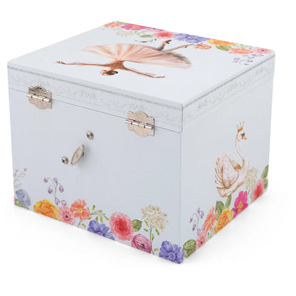 Muzikinė dėžutė - Balerina (2 stalčiukai)