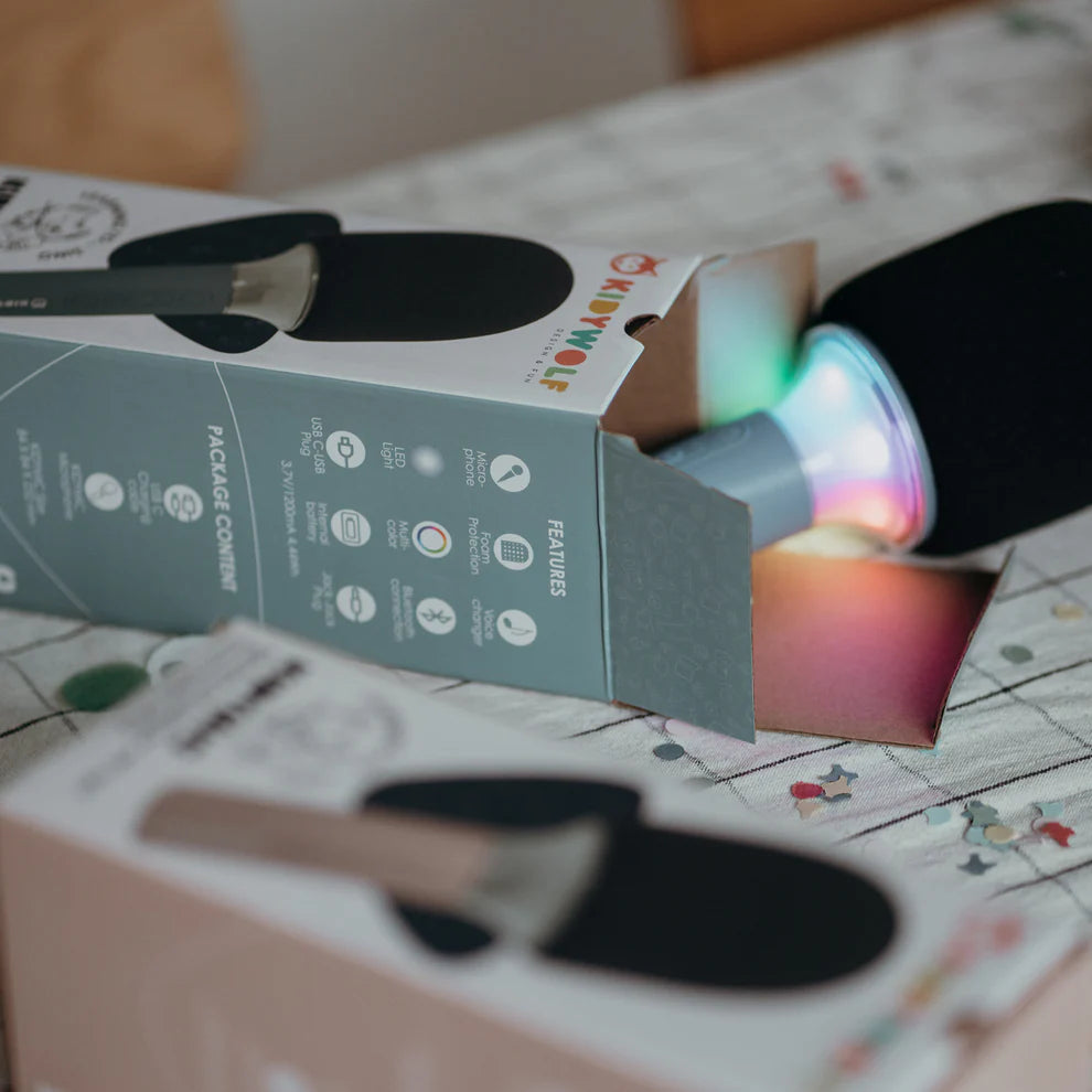 Multifunkcinis mikrofonas su garsiakalbiu - mėlynas - KIDYMIC-BU