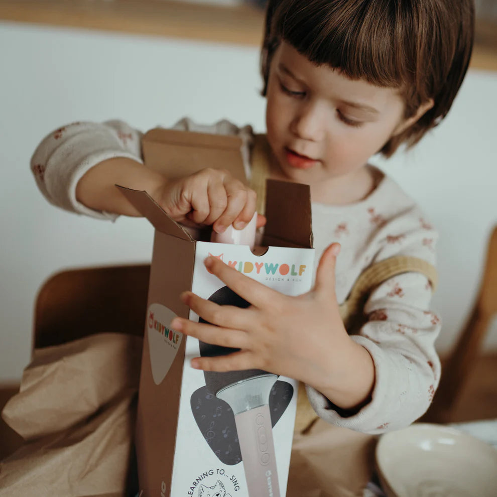 Multifunkcinis mikrofonas su garsiakalbiu - rožinis - KIDYMIC-PI