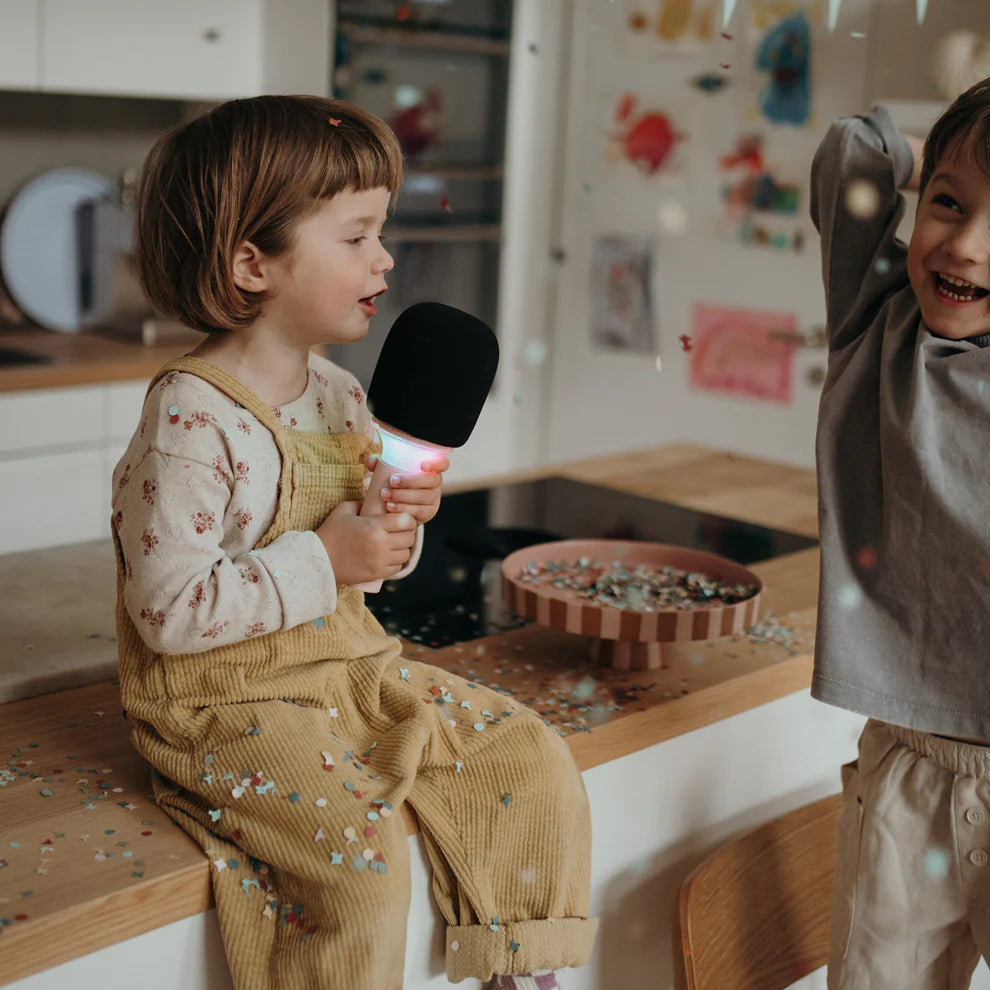 Multifunkcinis mikrofonas su garsiakalbiu - rožinis - KIDYMIC-PI