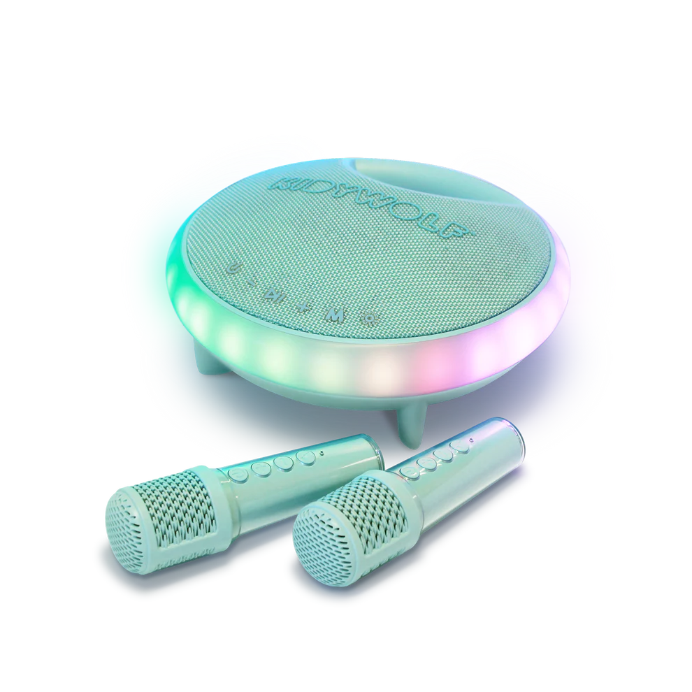 Nešiojama karaoke kolonėlė su mikrofonais - KIDYKARAOKE-GR