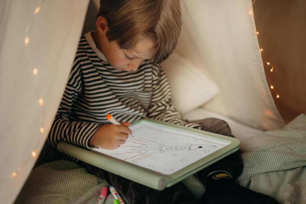 Šviečianti dvipusė piešimo planšetė, KIDYDRAW-PRO