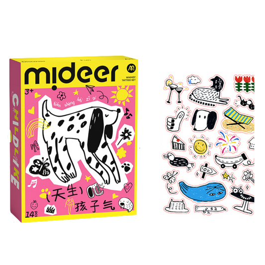 Mideer - Tatuiruočių / lipdukų rinkinys – MAXI pink