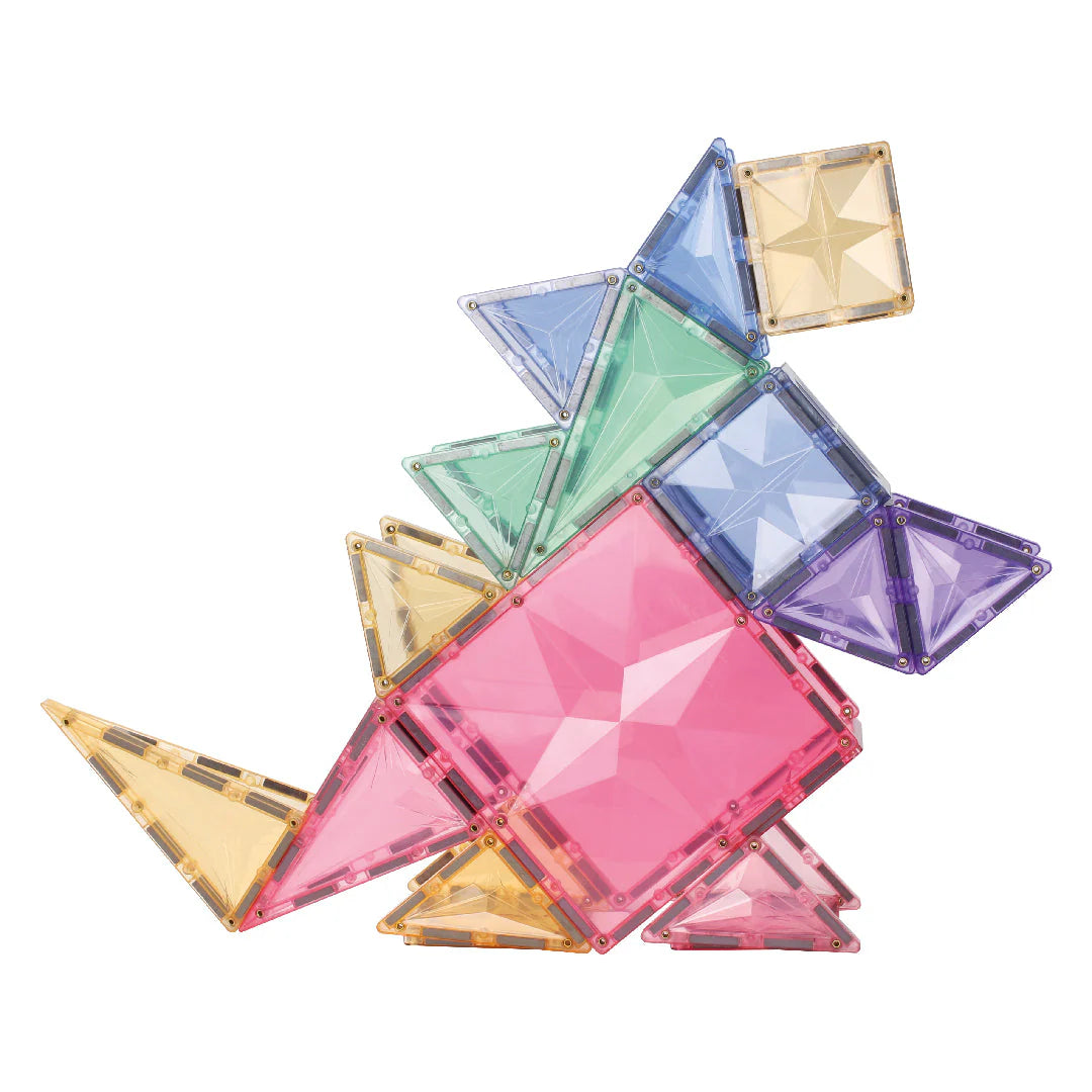Pastel Geo Pack - 45 dalių magnetinis konstruktorius