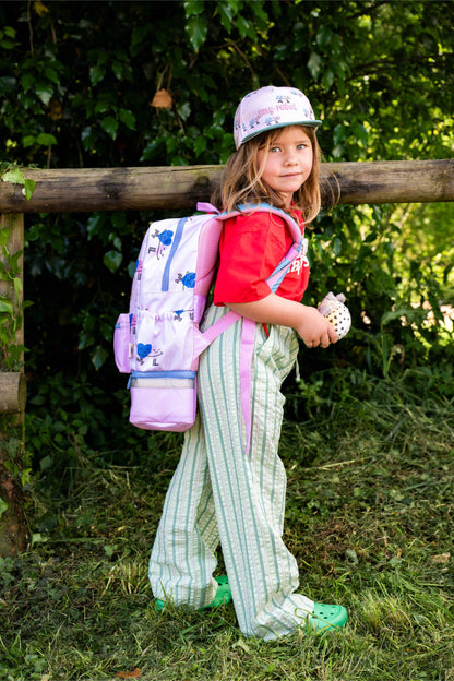 The Cotton Cloud - kuprinė į mokyklą - A4 Backpack Dancing Hearts