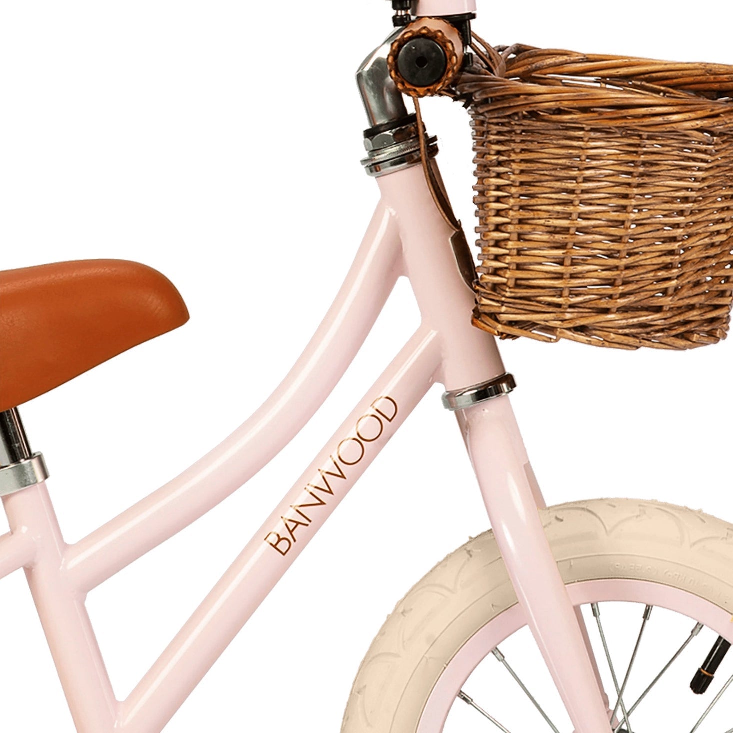 Banwood vintažinis balansinis dviratis First Go - Pink - LE KUKU