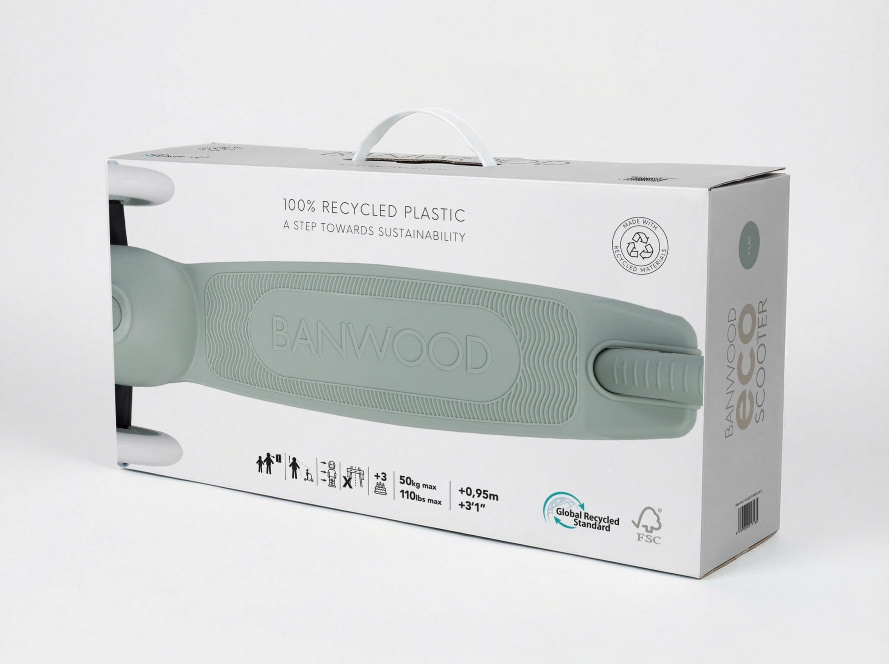 Banwood vintažinis ECO paspirtukas - Faded Pink - LE KUKU