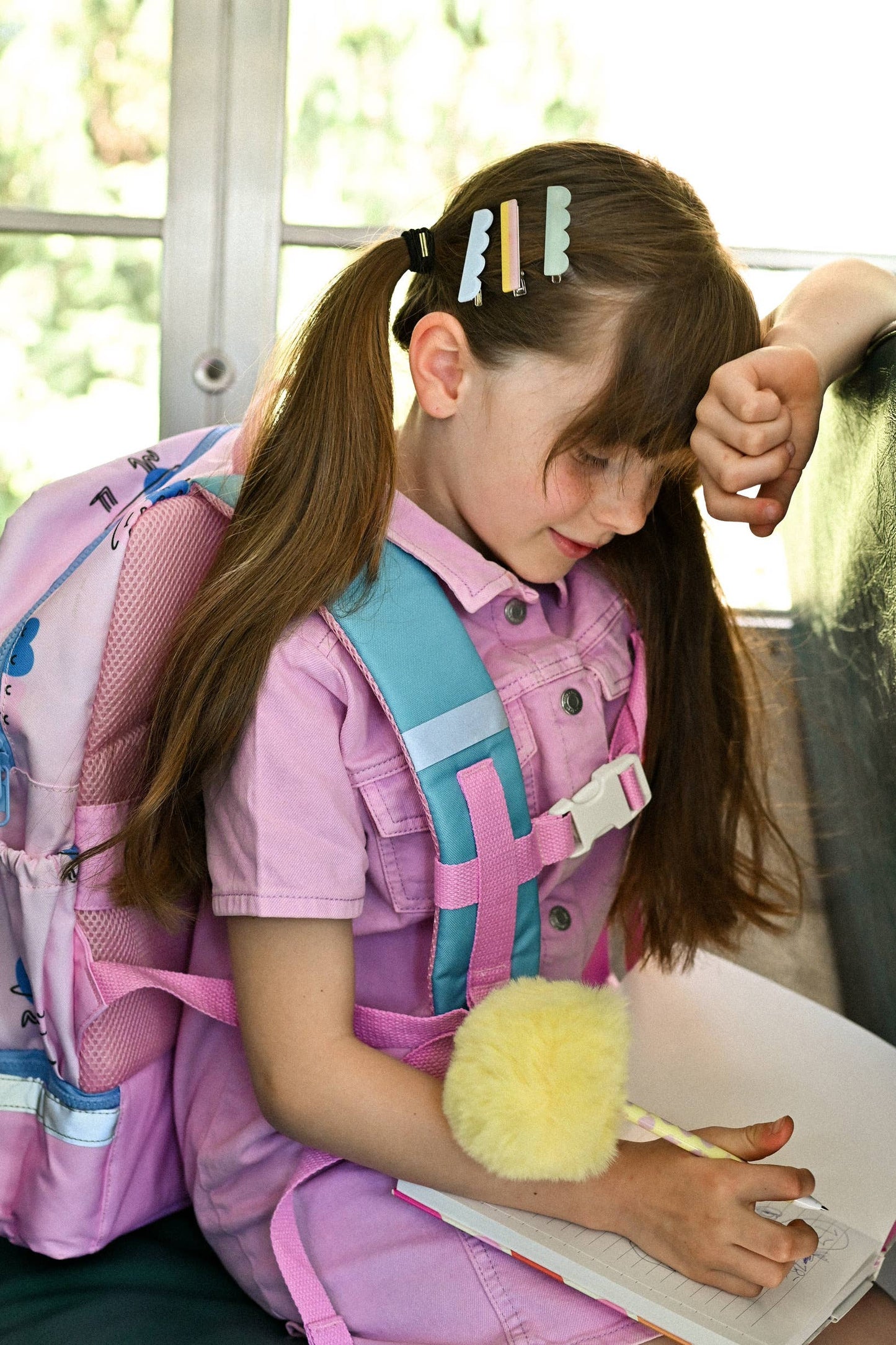 The Cotton Cloud - kuprinė į mokyklą - A4 Backpack Dancing Hearts