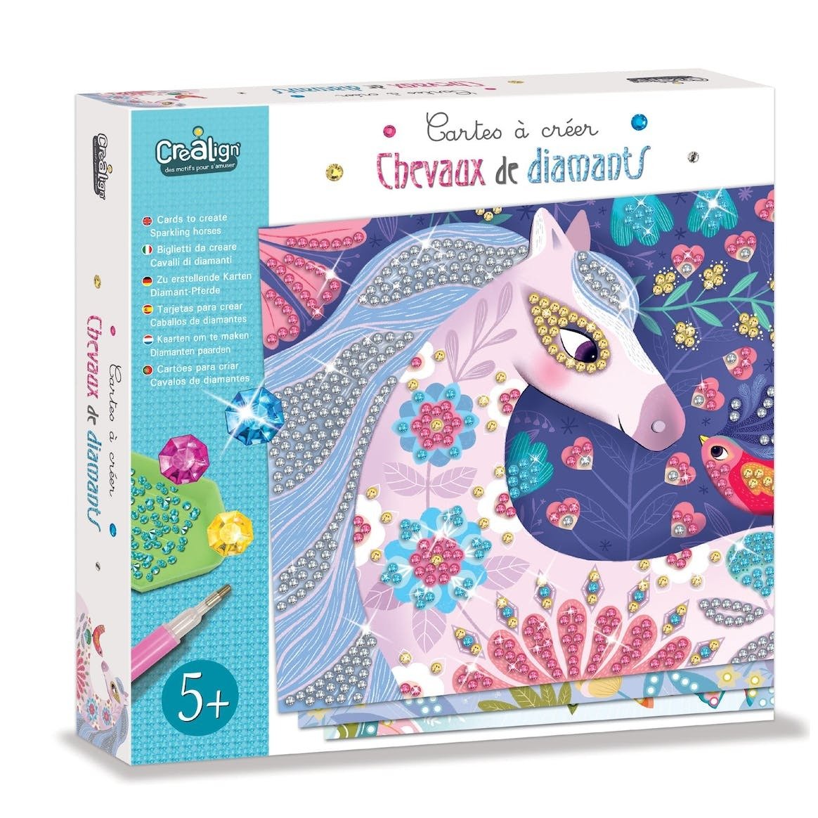 Créa Lign deimantų dėlionė - "Horses of diamonds" - LE KUKU