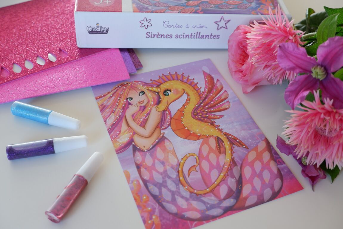 Crea Lign kūrybinis rinkinys - “Spindinčios undinės” - Cards to create - LE KUKU