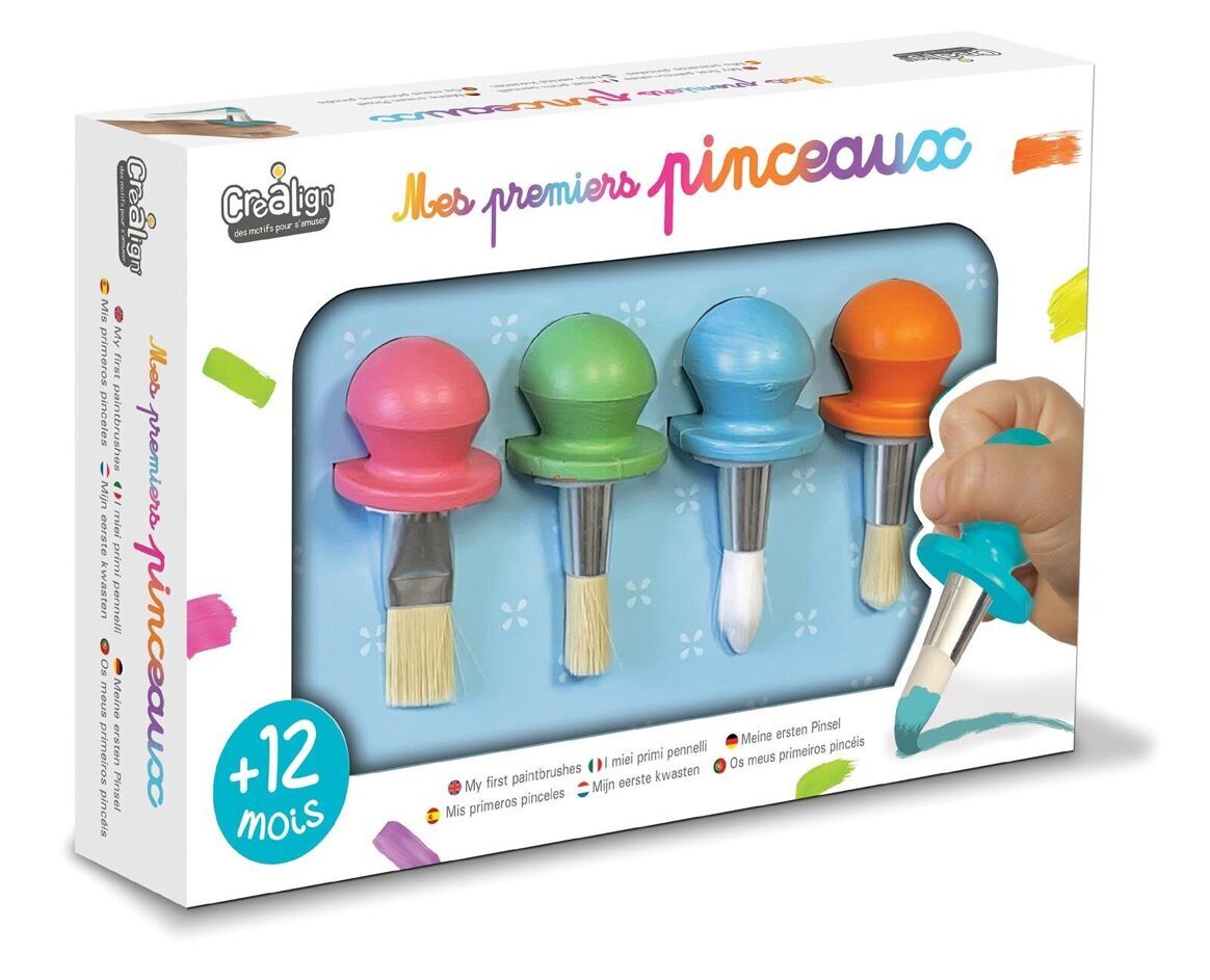 Créa Lign pirmieji teptukai nuo 12 mėn. - My first brushes - LE KUKU