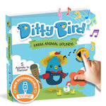 Ditty Bird - Garsų knygelė „Farm Animal" – Ūkio gyvūnai (USB-C) - LE KUKU