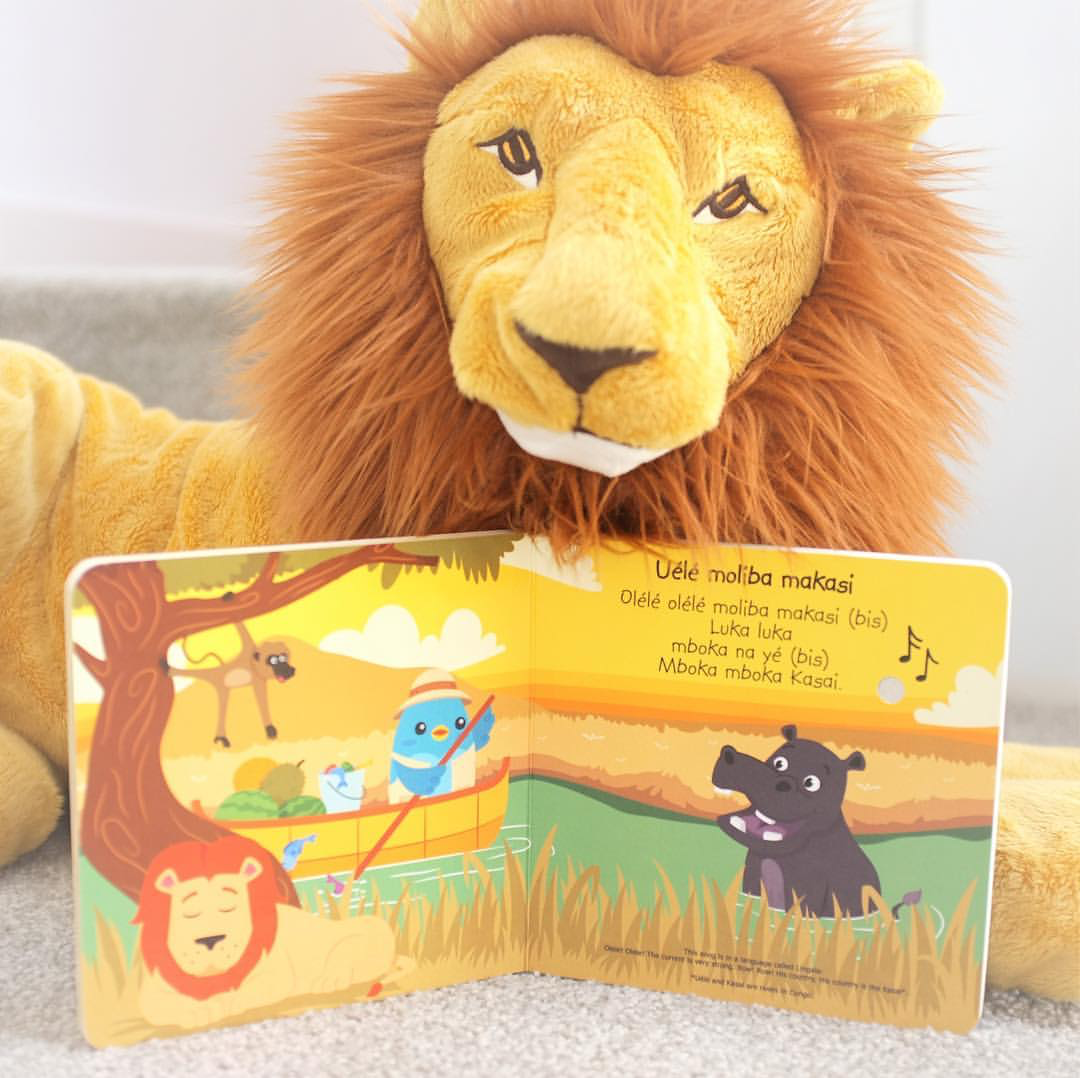 Ditty Bird garsų knygelė „Safari Animal Sounds" – safario gyvūnai (USB-C) - LE KUKU