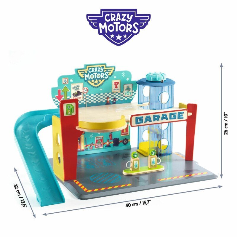 DJECO - Crazy motors - Pamišę automobiliai - Garažas - LE KUKU