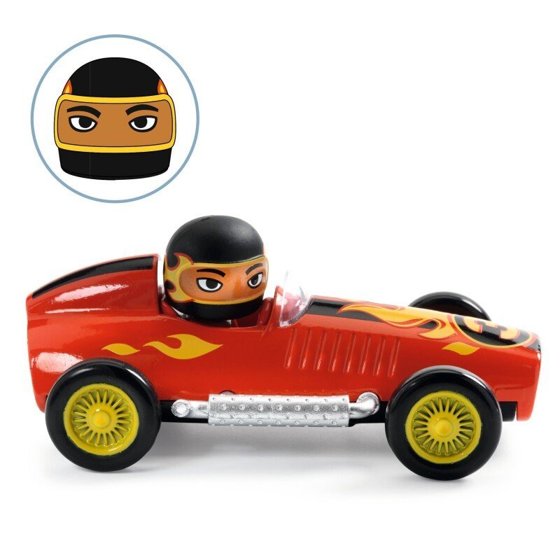 Djeco - Crazy motors - Žaislinė mašinėlė - Raudonasis Super Greitis - LE KUKU