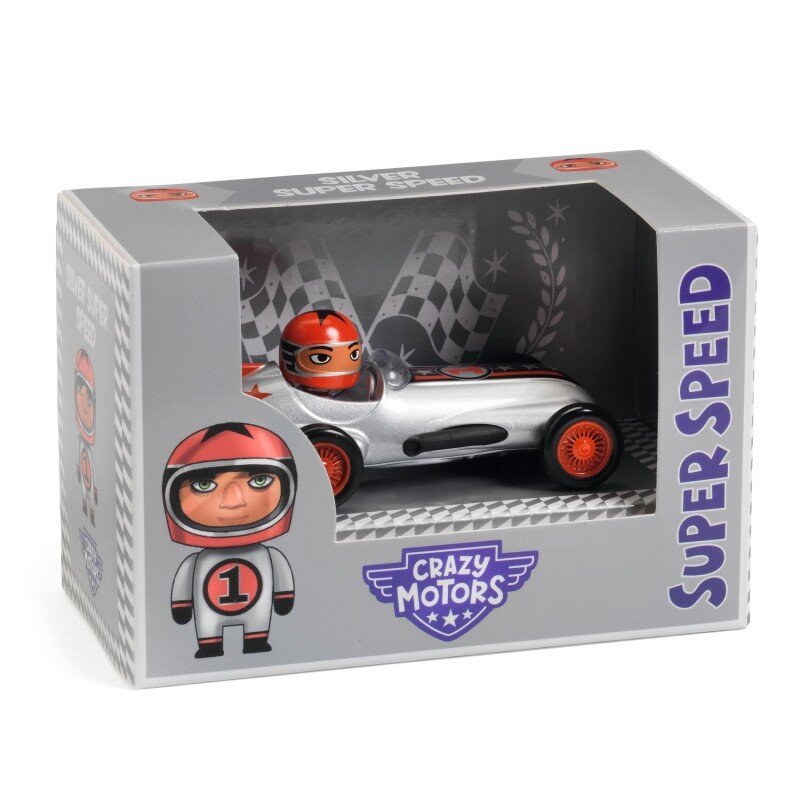 Djeco - Crazy motors - Žaislinė mašinėlė - Sidabrinis Super Greitis - LE KUKU