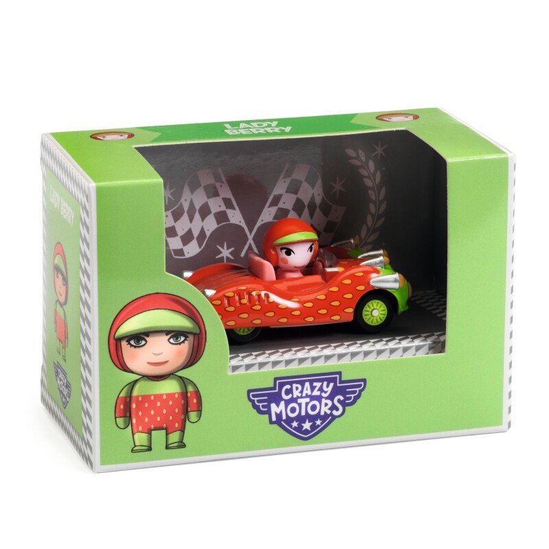 Djeco - Crazy motors - Žaislinė mašinėlė - Uogyčių dama - LE KUKU