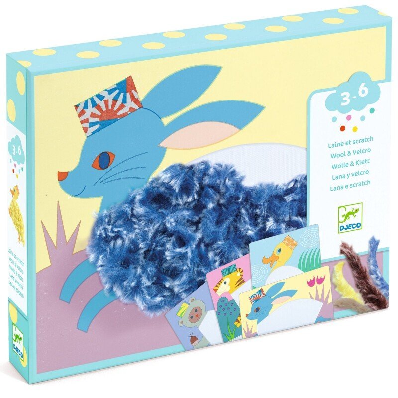 Djeco koliažai su vilna ir Velcro® - gyvūnai - LE KUKU