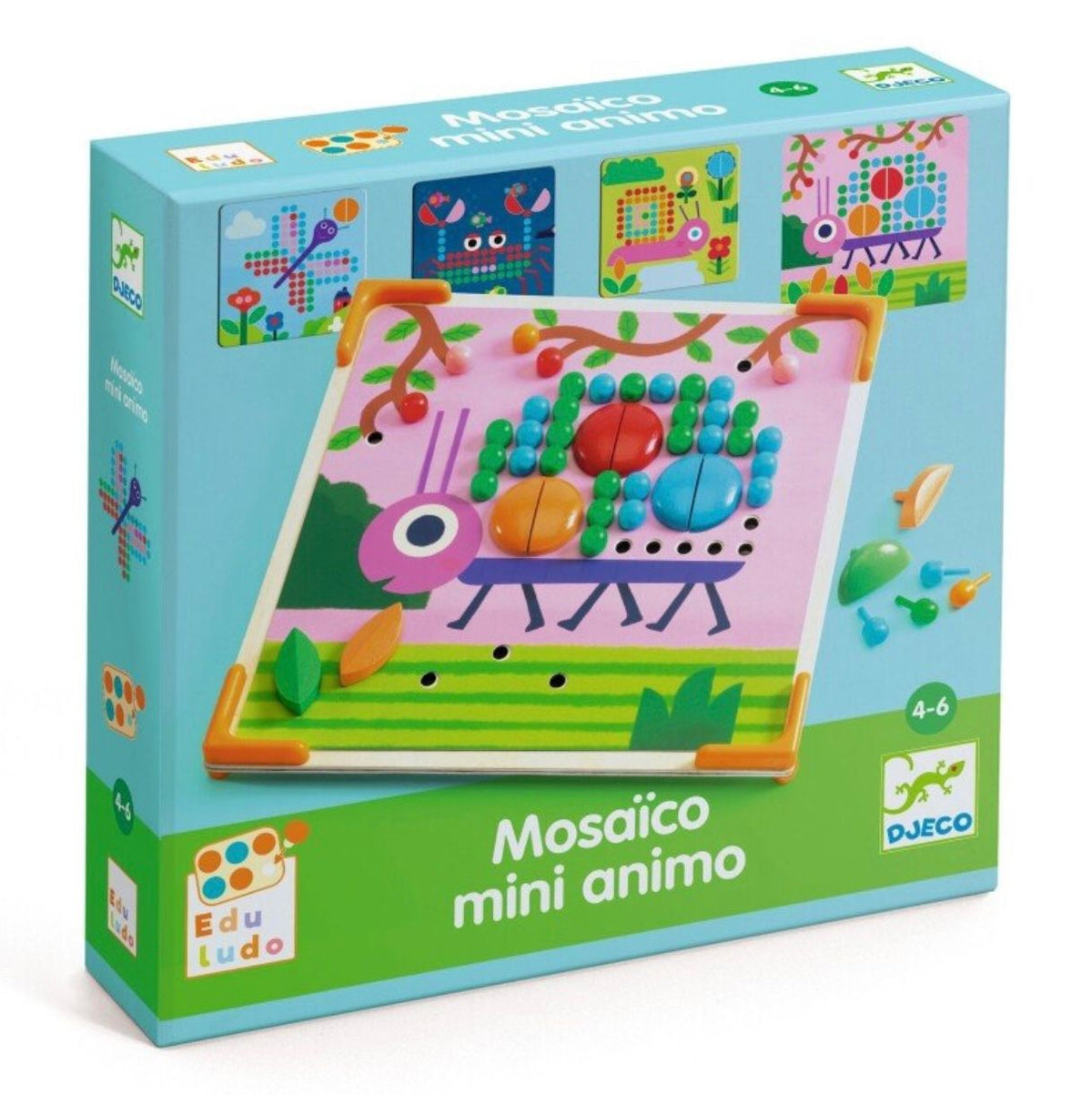 DJECO - Lavinamasis žaislas - Mozaika - Mini Animo - LE KUKU