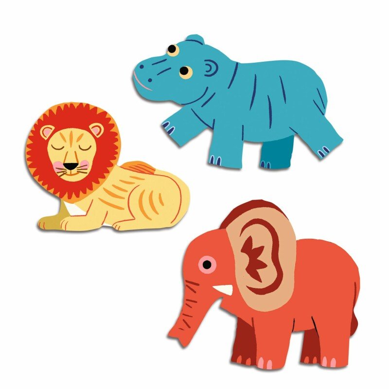 DJECO - Lipdukai - Safari gyvūnai - LE KUKU