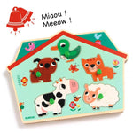 DJECO - Mažųjų garsinė dėlionė - Ouaf woof - LE KUKU