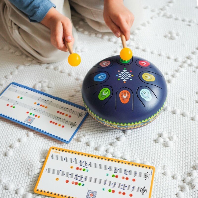 Djeco - muzikinis instrumentas - Metalinis būgnas - LE KUKU