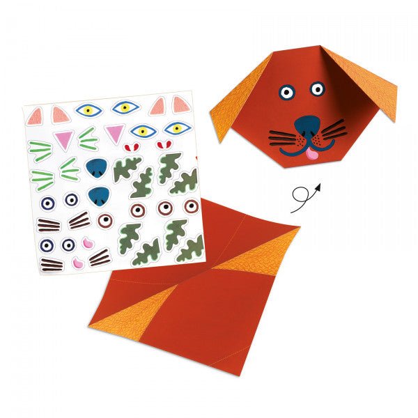 DJECO - Origami rinkinys - Gyvūnai - LE KUKU