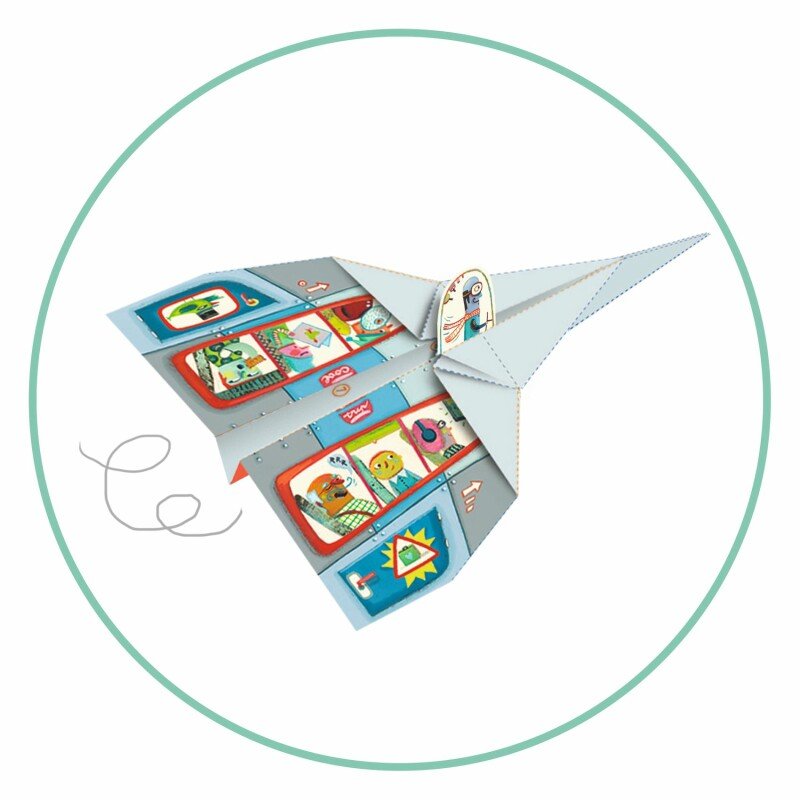 DJECO - Origami rinkinys - Lėktuvai - LE KUKU
