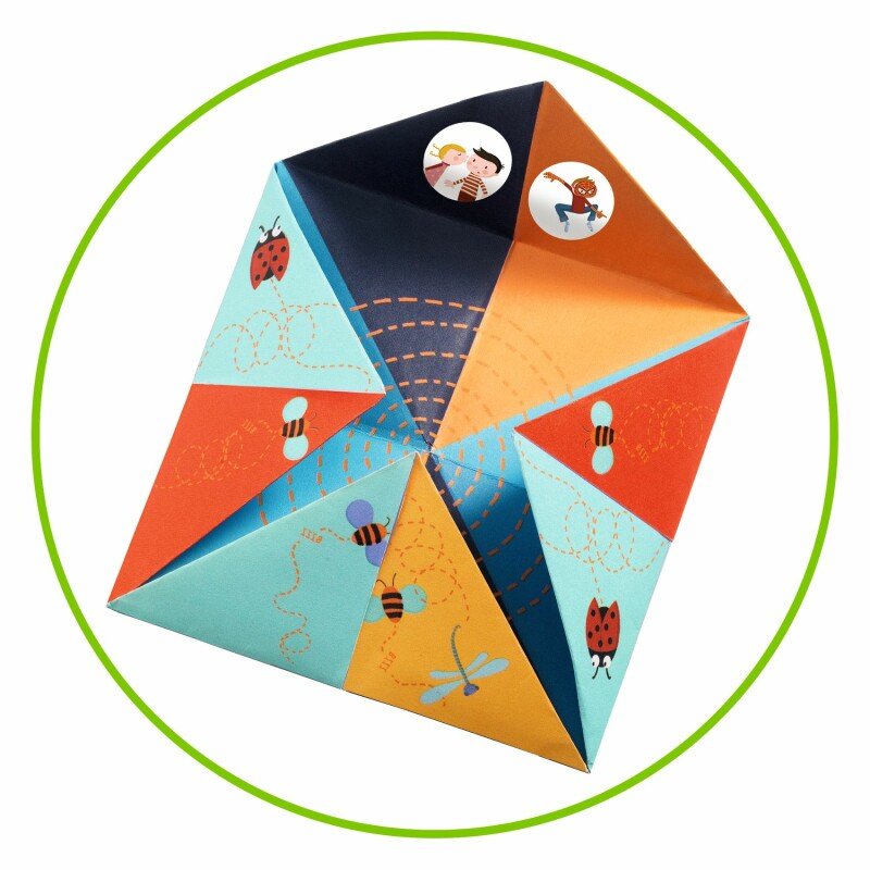 Djeco origami rinkinys - Paukščių žaidimas (Popierinis būrėjas) - LE KUKU
