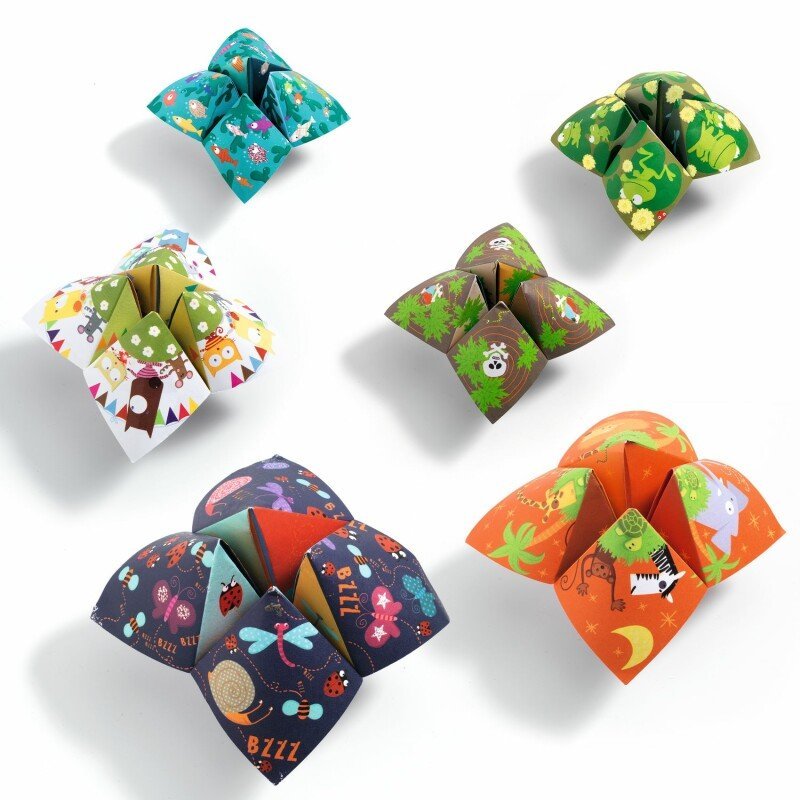 Djeco origami rinkinys - Paukščių žaidimas (Popierinis būrėjas) - LE KUKU