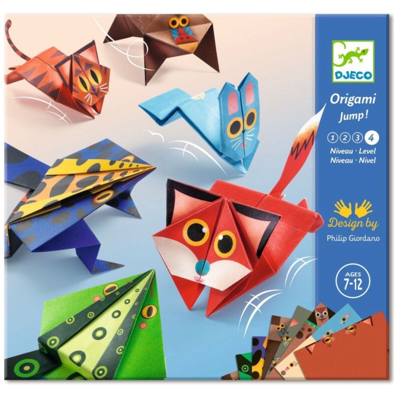 DJECO - Origami rinkinys - Šokinėjantys gyvūnai - LE KUKU