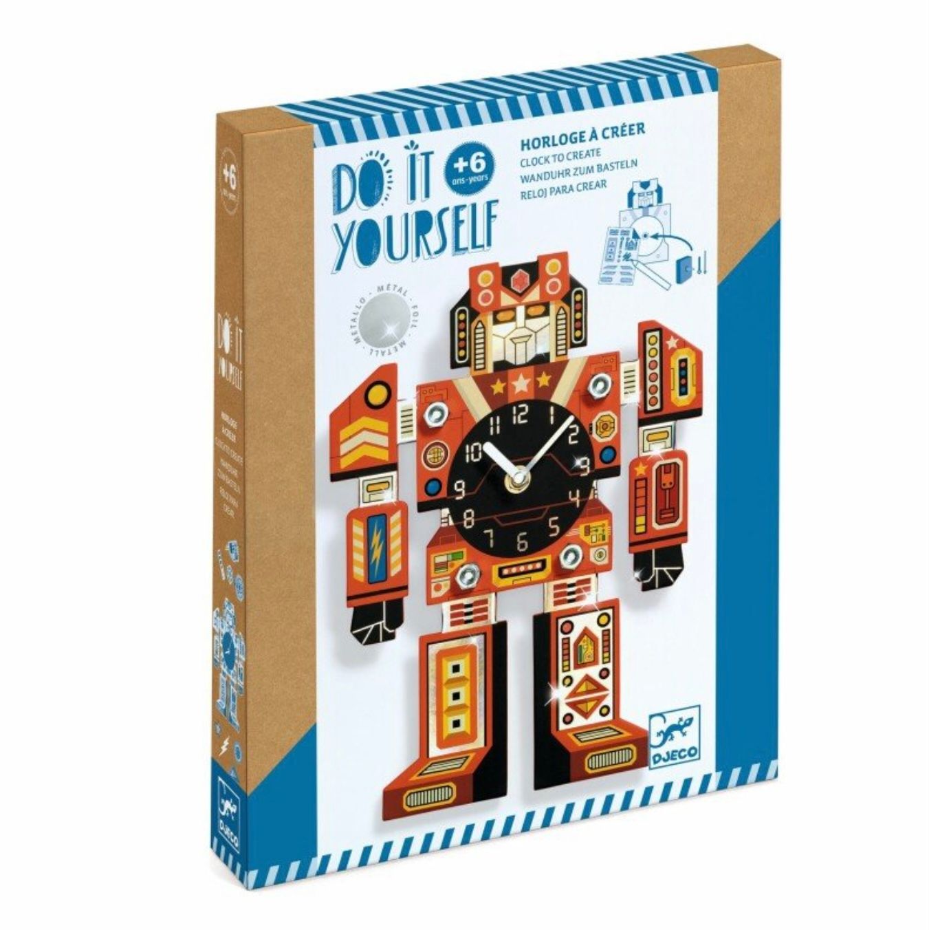 DJECO - Pasidaryk pats - Laikrodis - Robotas - LE KUKU