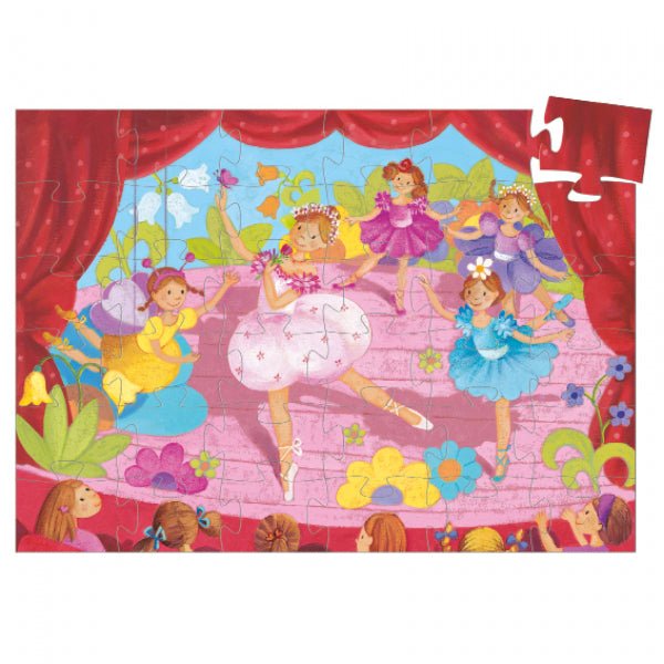 Djeco - Siluetų dėlionė - Balerina (36 detalių) - LE KUKU