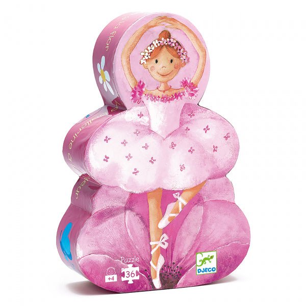 Djeco - Siluetų dėlionė - Balerina (36 detalių) - LE KUKU