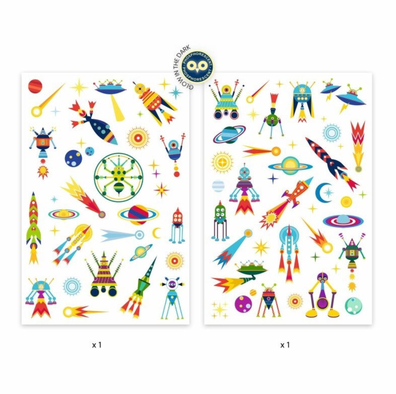 DJECO - Tatuiruotės - Erdvė (50+ tatuiruočių) - LE KUKU