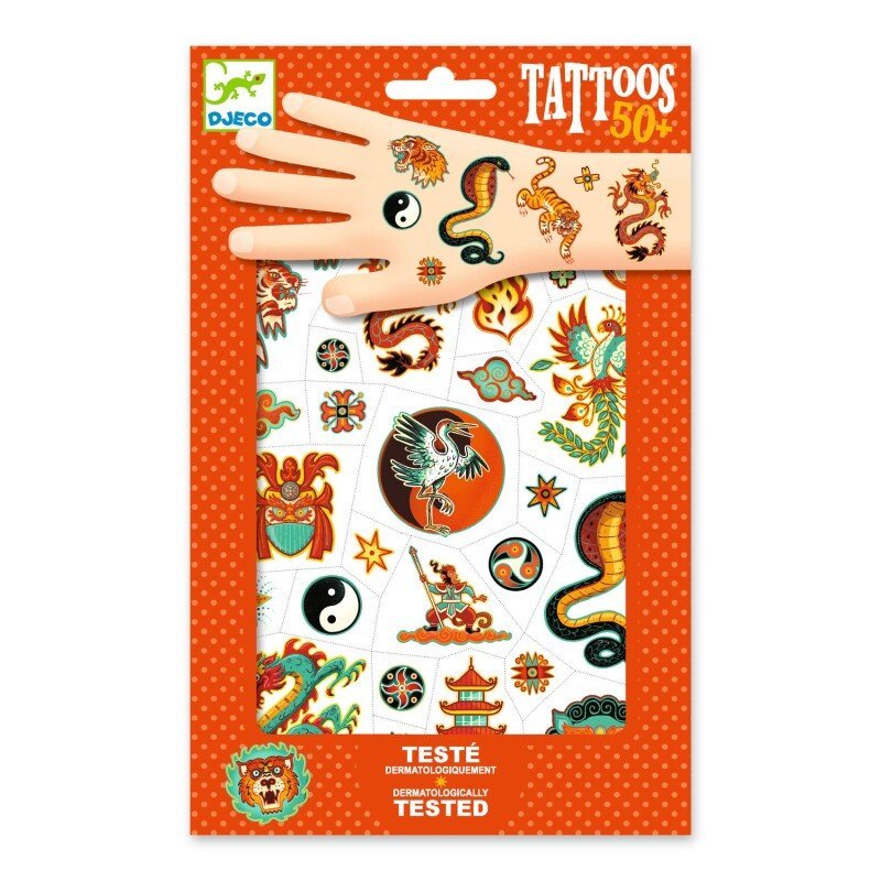 Djeco - Tatuiruotės - Kovos menas (50+ tatuiruočių) - LE KUKU