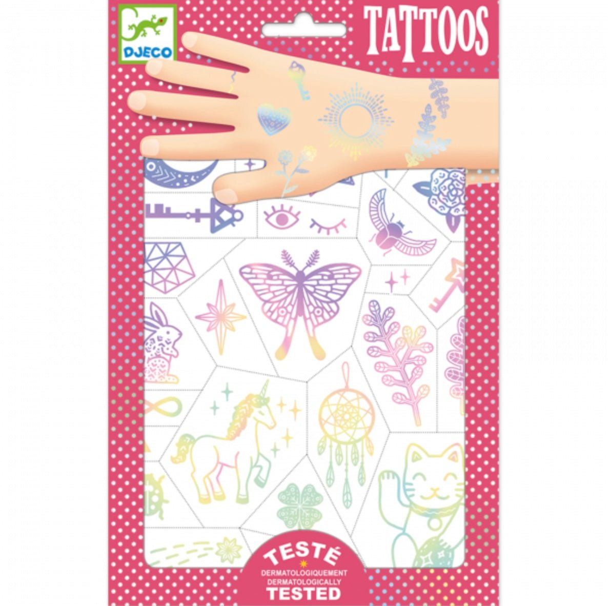 DJECO - Tatuiruotės - laimingi talismanai (50+ tatuiruočių) - LE KUKU