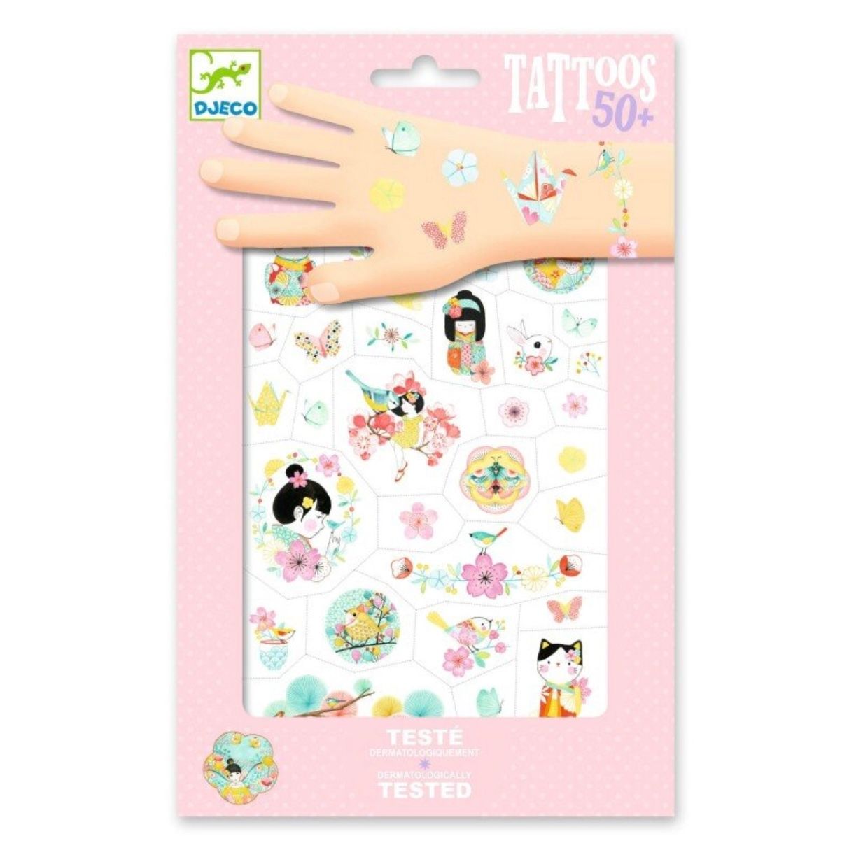 DJECO - Tatuiruotės - Sakura (50+ tatuiruočių) - LE KUKU
