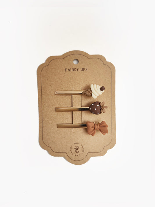 Segtukų rinkinys | Icecream + Strawberry + Bow