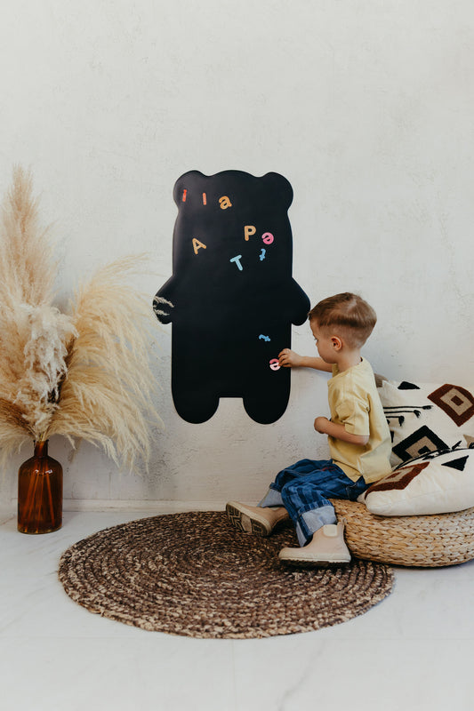 Magnetic board for children - Arche - Beige checkered