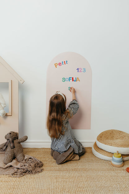 Magnetic board for children - Arche - Beige checkered