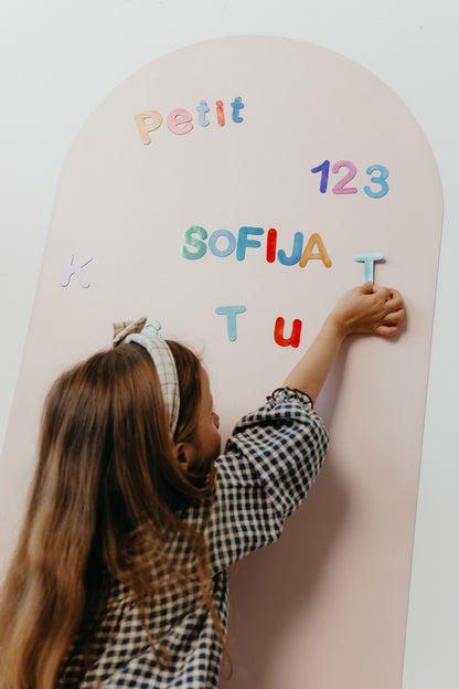 Magnetic board for children - Arche - Beige checkered