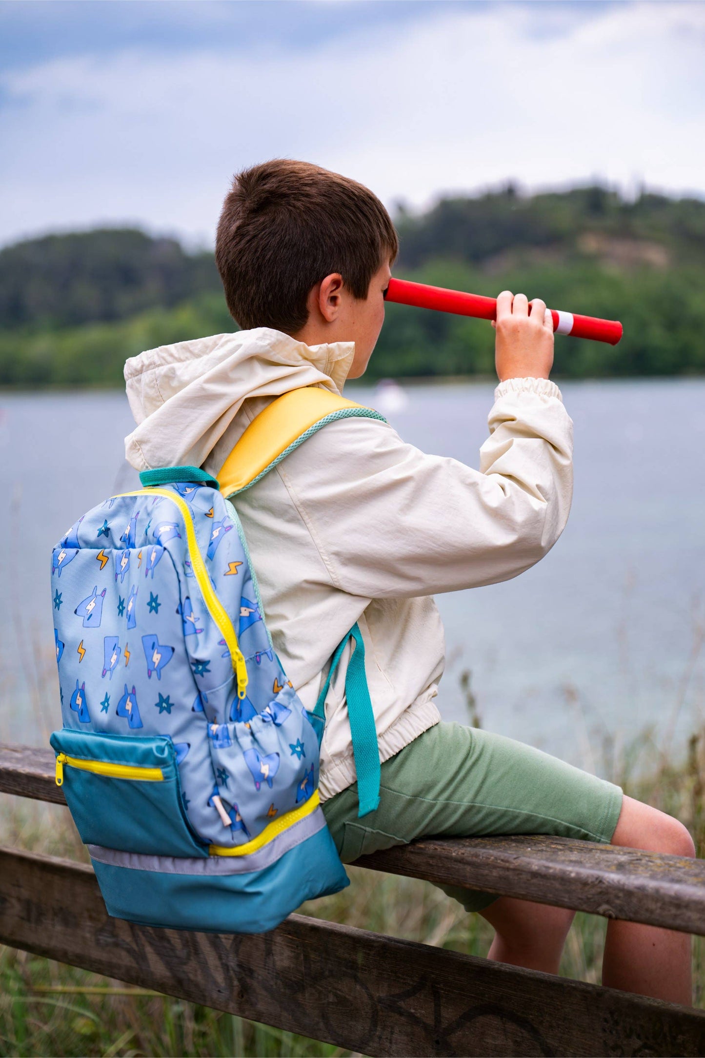 The Cotton Cloud - kuprinė į mokyklą - A4 Backpack Funky Dogs