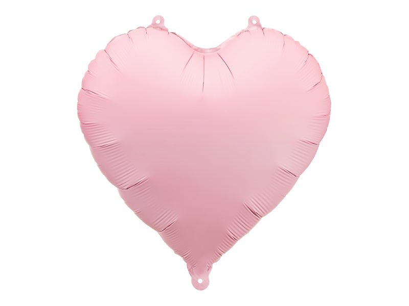 Folinis balionas - Rausva širdelė, 45 cm - matinė spalva - LE KUKU